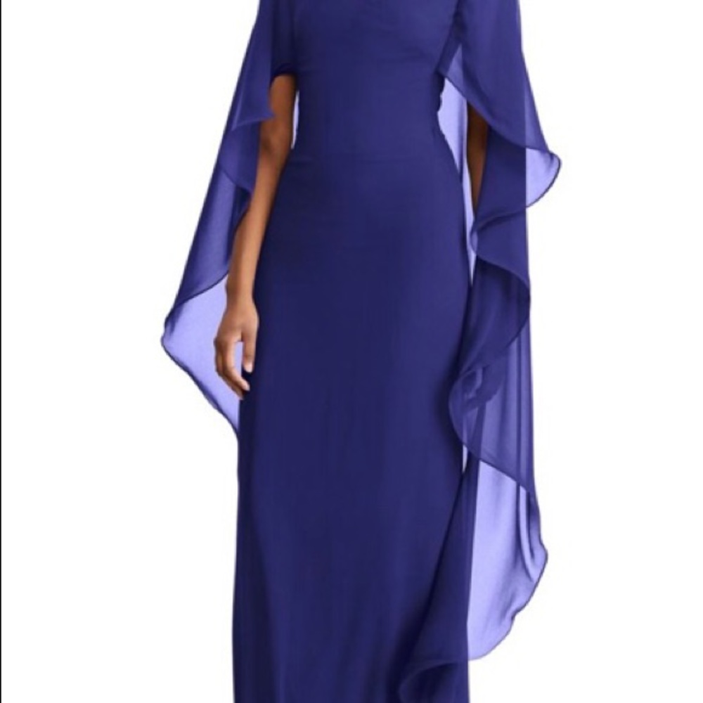 Lauren by Ralph Lauren cape gown